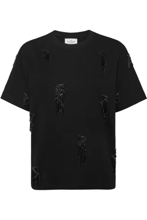 Philipp Plein T-shirt med frynser