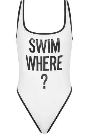 Moschino Badedragt med slogantryk