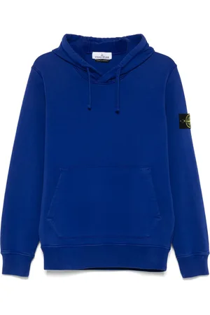 Stone Island Hættetrøje med kompasmærke og logo