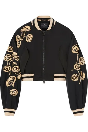 ERMANNO SCERVINO Bomberjakke med blomsterbroderi