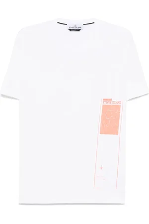 Stone Island T-shirt med logoapplikation