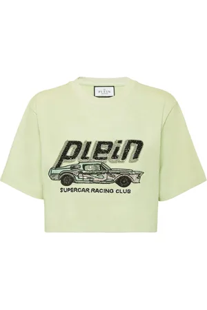 Philipp Plein Cropped Car T-shirt