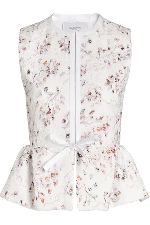 Giambattista Valli Vest i jacquard med svaj
