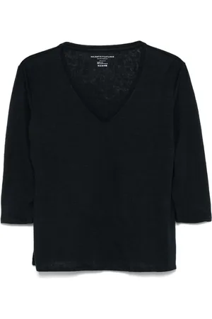 Majestic T-shirt med slub-tekstur