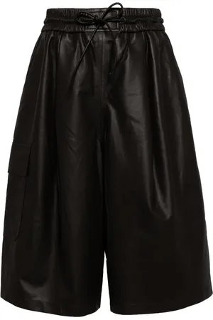 YVES SALOMON Knælange lædershorts