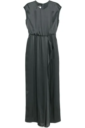 Giorgio Armani Lang kjole i satin