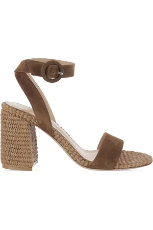 Gianvito Rossi 90 mm sandaler i ruskind