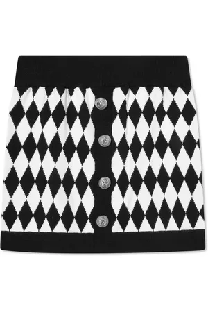 Balmain Nederdel med geometrisk tryk