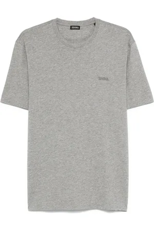 Ermenegildo Zegna T-shirt med logobroderi