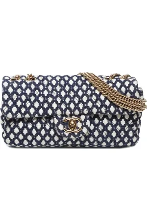 CHANEL Classic Flap skuldertaske i strik fra 2008-2009