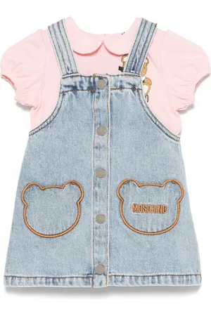 Moschino Sæt med skjorte og kjole med bamsemotiv