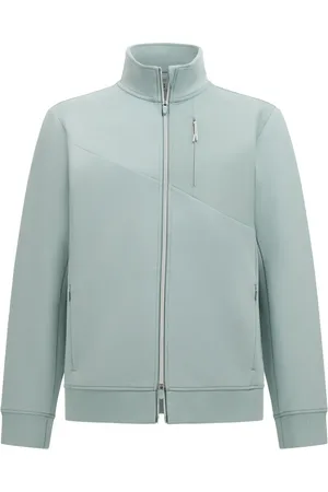 Boggi Milano Sweatshirt i scuba med lynlås
