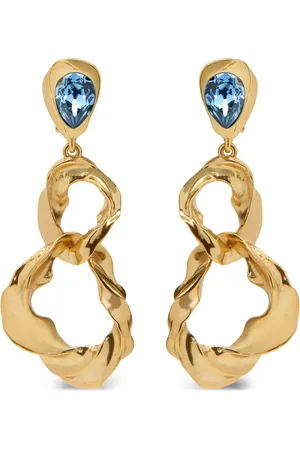 Oscar de la Renta Teksturerede Baroque-øreclips