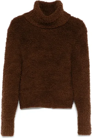Self-Portrait Sweater med oversized krave