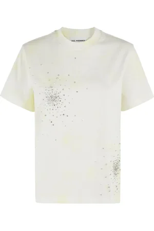 Des Phemmes T-shirt med krystaludsmykning