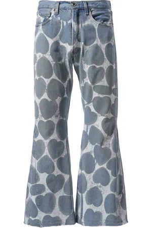READYMADE Bootcut-jeans med hjertetryk