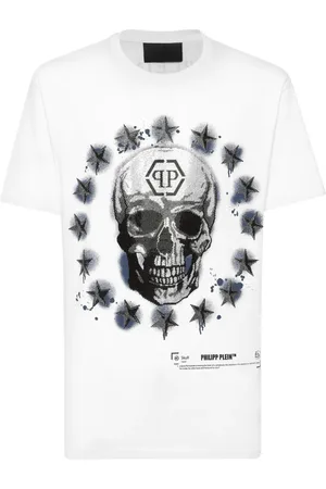 Philipp Plein T-shirt med dødningehovedtryk
