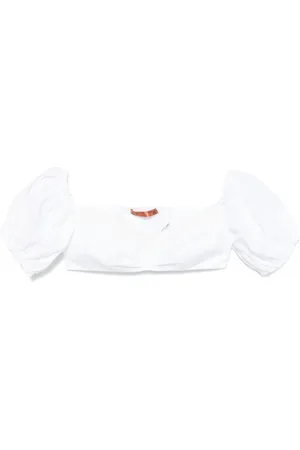 ERMANNO SCERVINO Top med blondedetalje