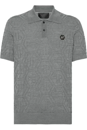 Philipp Plein Polo med monogram-jacquard