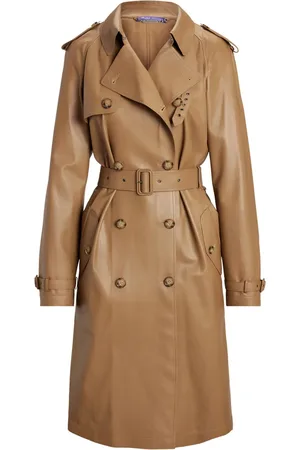 Ralph Lauren Trenchcoat i læder