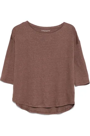 Majestic T-shirt med slub-tekstur