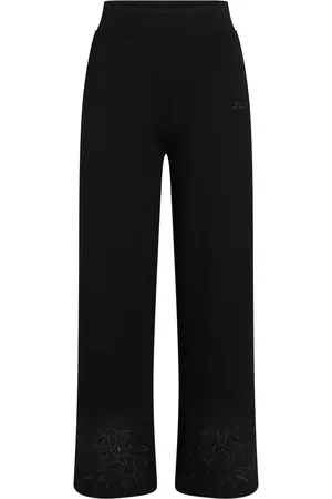 Karl Lagerfeld Joggingbukser med blomsterbroderi