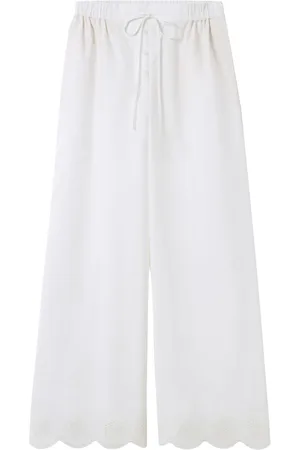 Claudie Pierlot Palazzo-bukser med broderie anglaise
