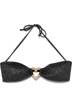 Moschino Glimmer bikinitop med metal-hjerte