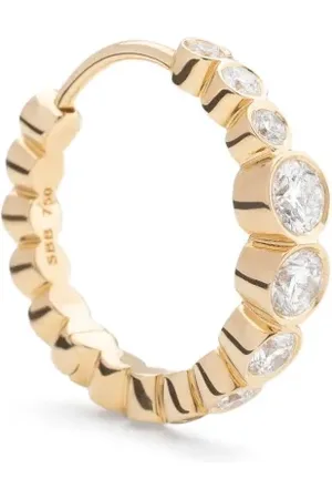 SOPHIE BILLE BRAHE Ensemble Daisy hoop-ørering i 18 karat genanvendt guld med diamant