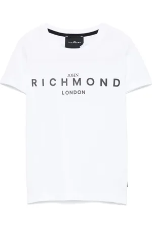 John Richmond T-shirt med logotryk