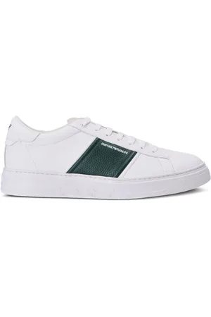 Emporio Armani Low-top sneakers i læder med logotryk