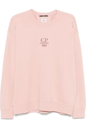 C.P. Company Sweatshirt i fleece med diagonalt design