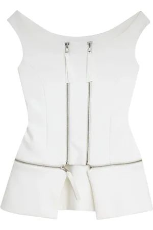 Gloria Coelho Peplum-top med lynlåsdetalje