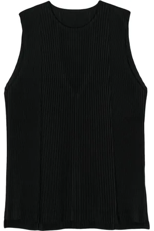 Issey Miyake Tanktop med plisseret effekt og plisseret detalje