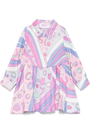 PUCCI Junior Kjole med Fontane-tryk