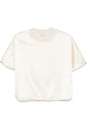 PESERICO SIGN T-shirt i satin