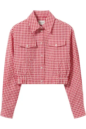 Claudie Pierlot Gingham-ternet skjorte