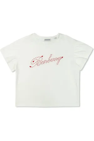 Burberry T-shirt med logobroderi