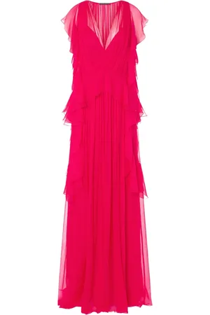 Alberta Ferretti Lang draperet kjole