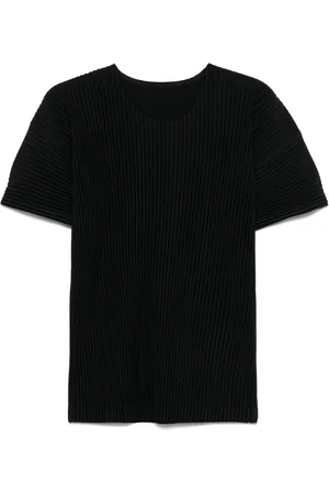 Issey Miyake T-shirt med plisseret effekt