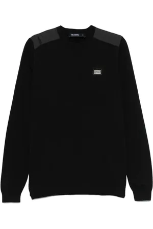 Karl Lagerfeld Sweater med logoplade