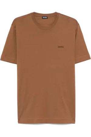 Ermenegildo Zegna T-shirt med logobroderi