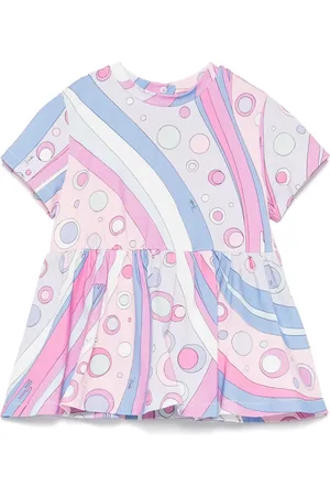 PUCCI Junior Kjole med Fontane-tryk