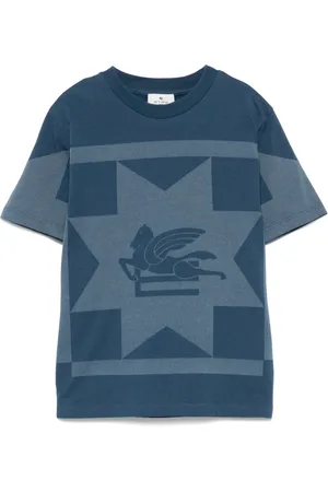 Etro T-shirt med Pegaso-tryk