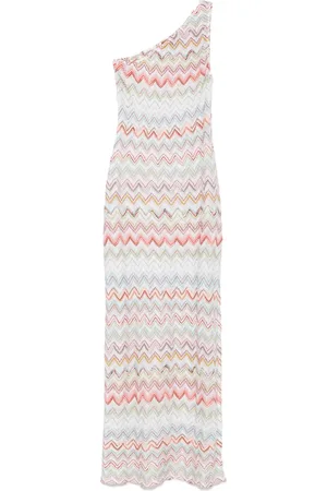 Missoni Lang kjole med zigzag-mønster