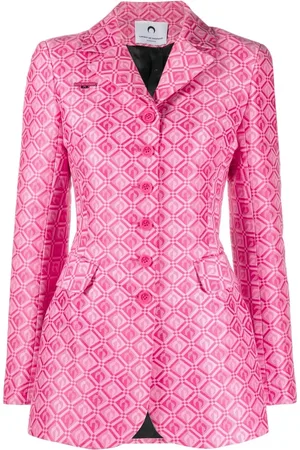 Marine Serre Tilpasset blazer i jacquard