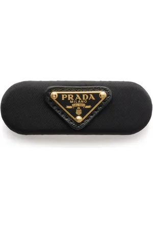 Prada Hårspænde med emalje-logo