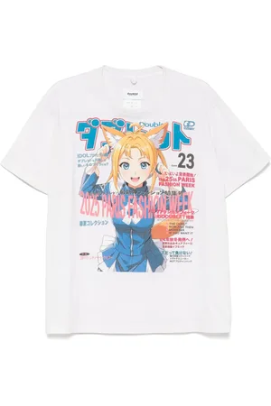 DOUBLET T-shirt med anime-tryk