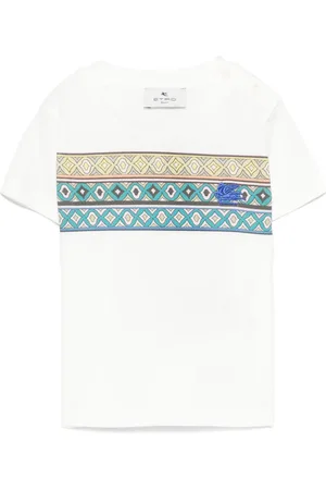 Etro T-shirt med geometrisk tryk