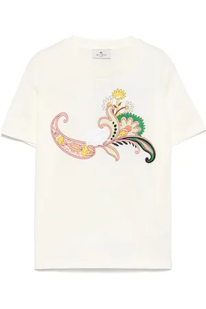 Etro T-shirt med paisleymotiv